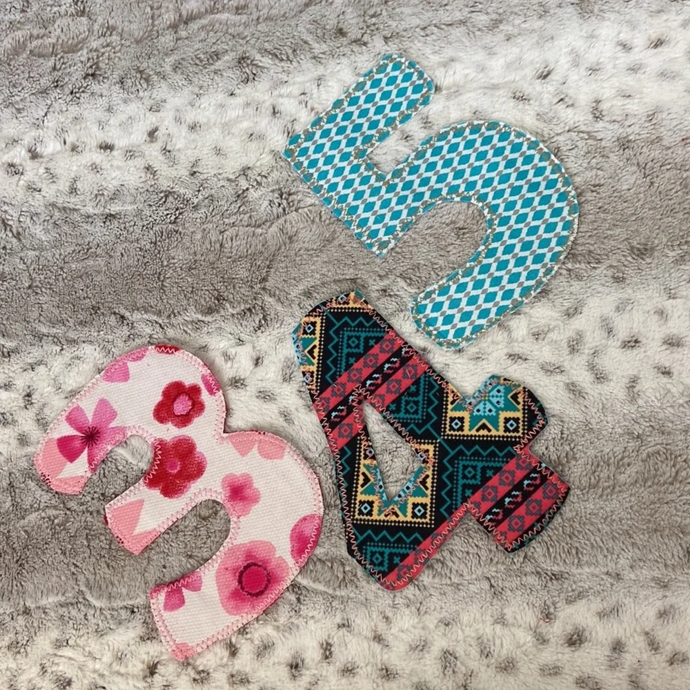 Handmade felt fabric numbers boys girls educational toys sensory play preschool